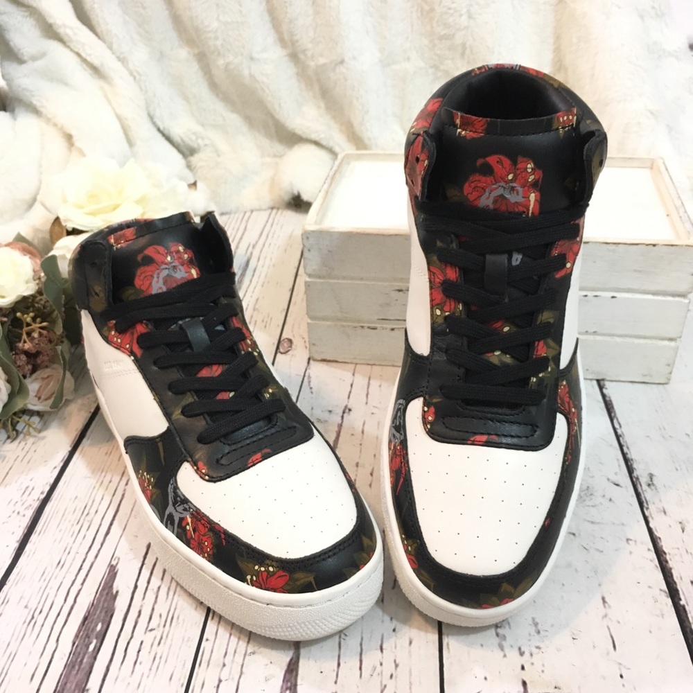 Coach Gary baseman floral hi top sneaker nwob - Picture 2 of 7